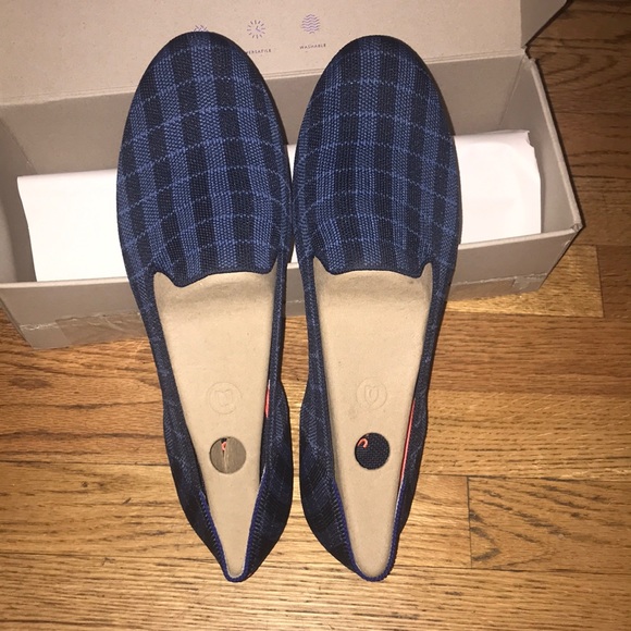 Rothy's Shoes - RETIRED UNWORN Indigo Gingham